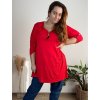 Tunika oversize se zipem 3/4 rukáv dámské nadrozměr (54/56/58 ONE SIZE) ITALSKÁ MÓDA IM424512