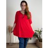 Tunika oversize se zipem 3/4 rukáv dámské nadrozměr (54/56/58 ONE SIZE) ITALSKÁ MÓDA IM424512