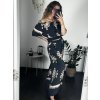 Souprava letní tunika carmen a kalhoty dámská nadrozměr (40/42/44 ONE SIZE) ITALSKÁ MÓDA IMWEC24ELENA/DR (Velikost 40/42/44, Barva bílá)