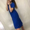 Šaty letní krátký rukáv dámské (S/M/L ONE SIZE) ITALSKá MóDA IMD21208/DU (Velikost S/M/L, Barva Černá)