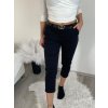 Kalhoty plátěné s páskem dámské (S/M/L ONE SIZE) ITALSKÁ MÓDA IMD24492/DU