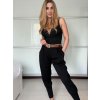 Kalhoty s páskem dámské (S/M/L ONE SIZE) ITALSKÁ MÓDA IM425101/DU