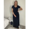 Šaty dlouhé letní krátký rukáv dámské (S/M/L ONE SIZE) ITALSKÁ MÓDA IM425MARIA-M/DU
