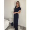Šaty dlouhé letní krátký rukáv dámské (S/M/L ONE SIZE) ITALSKÁ MÓDA IM425MARIA-M/DU