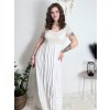Šaty dlouhé letní krátký rukáv dámské (S/M/L ONE SIZE) ITALSKÁ MÓDA IM425MARIA-M/DU