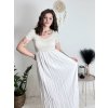 Šaty dlouhé letní krátký rukáv dámské (S/M/L ONE SIZE) ITALSKÁ MÓDA IM425MARIA-M/DU