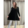 Prodloužená tunika/Šaty dlouhý rukáv dámské nadrozměr (40/42/44 ONE SIZE) ITALSKÁ MÓDA IM424ELISA/DUR