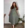 Šaty dlouhé volnočasové letní dámské nadrozměr (46/48/50 ONE SIZE) ITALSKÁ MÓDA IM425SUSANA/DUR (Velikost 48/50, Barva Černá)