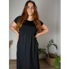 Šaty dlouhé volnočasové letní dámské nadrozměr (46/48/50 ONE SIZE) ITALSKÁ MÓDA IM425SUSANA/DUR (Velikost 48/50, Barva Černá)