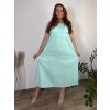 Šaty dlouhé volnočasové letní dámské nadrozměr (46/48/50 ONE SIZE) ITALSKÁ MÓDA IM425SUSANA/DUR (Velikost 48/50, Barva Černá)