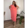 Šaty dlouhé volnočasové letní dámské nadrozměr (46/48/50 ONE SIZE) ITALSKÁ MÓDA IM425SUSANA/DUR (Velikost 48/50, Barva Černá)
