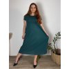 Šaty dlouhé volnočasové letní dámské nadrozměr (46/48/50 ONE SIZE) ITALSKÁ MÓDA IM425SUSANA/DUR (Velikost 48/50, Barva Černá)