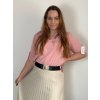 Halenka elegantní 3/4 dlouhý rukáv dámská nadrozměr (44/46/48 ONE SIZE) ITALSKÁ MÓDA IMC25ZUSANA/DU (Velikost 44/46/48, Barva béžová krémová)