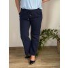 Kalhoty elegantní dámské nadrozměr (44/46/48 ONE SIZE) ITALSKÁ MÓDA IMWT25091/DUR (Velikost 44/46/48, Barva tmavě modrá)