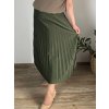 Sukně dlouhá skládaná s páskem dámská nadrozměr (44/46/48 ONE SIZE) ITALSKÁ MÓDA IM425MEDA/DUR (Velikost 44/46/48, Barva béžová)