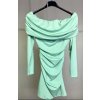 Šaty krátké carmen letní dámské (S/M/L ONE SIZE) ITALSKÁ MÓDA IMPLP2583720090/DR (Velikost S/M/L, Barva Černá)