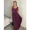 Šaty  letní bez rukávu dámské Bella (S/M/L ONE SIZE) ITALSKÁ MÓDA IMSM25BELLA/DR (Velikost S/M/L, Barva Černá)