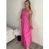 Šaty  letní bez rukávu dámské Bella (S/M/L ONE SIZE) ITALSKÁ MÓDA IMSM25BELLA/DR (Velikost S/M/L, Barva Černá)