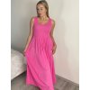 Šaty  letní bez rukávu dámské Bella (S/M/L ONE SIZE) ITALSKÁ MÓDA IMSM25BELLA/DR (Velikost S/M/L, Barva Černá)