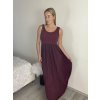 Šaty  letní bez rukávu dámské Bella (S/M/L ONE SIZE) ITALSKÁ MÓDA IMSM25BELLA/DR (Velikost S/M/L, Barva Černá)