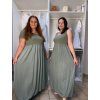 Šaty  letní bez rukávu dámské Bella (S/M/L ONE SIZE) ITALSKÁ MÓDA IMSM25BELLA/DR (Velikost S/M/L, Barva Černá)