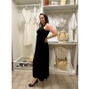 Šaty  letní bez rukávu dámské Bella (S/M/L ONE SIZE) ITALSKÁ MÓDA IMSM25BELLA/DR (Velikost S/M/L, Barva Černá)