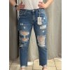 Rifle jeans dlouhé dámské mom (34-42) TP JEANS  TPJ257358/DUR (Velikost 42, Barva modrá)