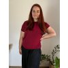 Tunika krátký rukáv dámská nadrozměr TAMARA (42/44/46 ONE SIZE) ITALSKÁ MÓDA IMC24057/DUR (Velikost 42/44/46, Barva bílá)