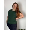 Tunika krátký rukáv dámská nadrozměr TAMARA (42/44/46 ONE SIZE) ITALSKÁ MÓDA IMC24057/DUR (Velikost 42/44/46, Barva bílá)