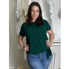 Tunika s přívěskem krátký rukáv dámská nadrozměr (L/XL/2XL ONE SIZE) ITALSKÁ MÓDA IMD23316/DUR (Velikost L/XL/2XL, Barva béžová)