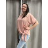 Tunika s přívěskem krátký rukáv dámská nadrozměr (L/XL/2XL ONE SIZE) ITALSKÁ MÓDA IMD23316/DUR (Velikost L/XL/2XL, Barva béžová)