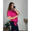 Tunika s přívěskem krátký rukáv dámská nadrozměr (L/XL/2XL ONE SIZE) ITALSKÁ MÓDA IMD23316/DUR (Velikost L/XL/2XL, Barva béžová)