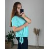 Tunika s přívěskem krátký rukáv dámská nadrozměr (L/XL/2XL ONE SIZE) ITALSKÁ MÓDA IMD23316/DUR (Velikost L/XL/2XL, Barva béžová)
