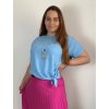 Tunika s přívěskem krátký rukáv dámská nadrozměr (L/XL/2XL ONE SIZE) ITALSKÁ MÓDA IMD23316/DUR