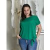 Tunika s přívěskem krátký rukáv dámská nadrozměr (L/XL/2XL ONE SIZE) ITALSKÁ MÓDA IMD23316/DUR (Velikost L/XL/2XL, Barva béžová)