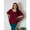 Halenka tunika krátký rukáv dámská nadrozměr (2XL/3XL) ITALSKÁ MÓDA IMD23343/DU