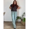 Kalhoty dlouhé letní dámské nadrozměr DANIELLA (52/54/56 ONE SIZE) ITALSKÁ MÓDA IM425DANIELLA/DUR