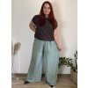 Kalhoty dlouhé letní dámské nadrozměr DANIELLA (52/54/56 ONE SIZE) ITALSKÁ MÓDA IM425DANIELLA/DUR