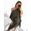 Šaty letní motýlkové krátký rukáv dámské Sofia (S/M ONE SIZE) ITALSKA MÓDA IMM22SY19139/DR