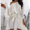 Šaty letní motýlkové krátký rukáv dámské Sofia (S/M ONE SIZE) ITALSKA MÓDA IMM22SY19139/DR