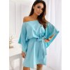 Šaty letní motýlkové krátký rukáv dámské Sofia (S/M ONE SIZE) ITALSKA MÓDA IMM22SY19139/DR