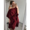 Šaty letní motýlkové krátký rukáv dámské Sofia (S/M ONE SIZE) ITALSKA MÓDA IMM22SY19139/DR