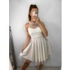 Šaty elegantní krátké bez rukávu společenské dámské Tereza (S/M ONE SIZE) ITALSKÁ MÓDA IMM22Q52233/UL