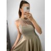 Šaty elegantní krátké bez rukávu společenské dámské Tereza (S/M ONE SIZE) ITALSKÁ MÓDA IMM22Q52233/UL (Velikost S/M/L, Barva Černá)