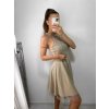 Šaty elegantní krátké bez rukávu společenské dámské Tereza (S/M ONE SIZE) ITALSKÁ MÓDA IMM22Q52233/UL
