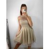 Šaty elegantní krátké bez rukávu společenské dámské Tereza (S/M ONE SIZE) ITALSKÁ MÓDA IMM22Q52233/UL (Velikost S/M/L, Barva Černá)