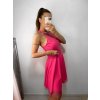 Šaty elegantní krátké bez rukávu společenské dámské Tereza (S/M ONE SIZE) ITALSKÁ MÓDA IMM22Q52233/UL (Velikost S/M/L, Barva Černá)