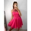Šaty elegantní krátké bez rukávu společenské dámské Tereza (S/M ONE SIZE) ITALSKÁ MÓDA IMM22Q52233/UL