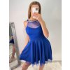 Šaty elegantní krátké bez rukávu společenské dámské Tereza (S/M ONE SIZE) ITALSKÁ MÓDA IMM22Q52233/UL (Velikost S/M/L, Barva Černá)