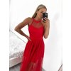 Šaty tilové elegantní bez rukávů dámské Zoe (S/M ONE SIZE) ITALSKÁ MÓDA IMM22Q52235A/UL (Velikost S/M/L, Barva Černá)